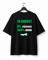 14 August Independence Day Design Downshoulder T-Shirt (AZADI)