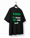 14 August Independence Day Design Downshoulder T-Shirt (AZADI)